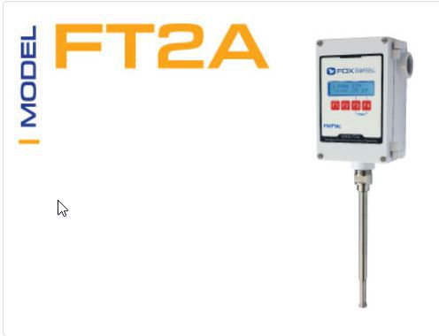 ĐỒNG HỒ ĐO LƯU LƯỢNG KHÍ FT2A - Flow Meter FT2A  FOX THERMAL INSTRUMENT