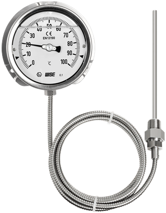 Đồng hồ đo nhiệt độ dạng dây dẫn có dầu T239 Wise Control