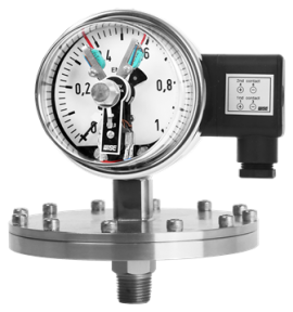 Đồng hồ đo áp suất màng tiếp điểm điện P501/ P502 Wise