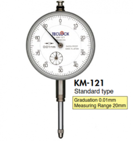 Đồng hồ so 0.01mm kim dài KM-121 / KM-130 / KM-131 Teclock