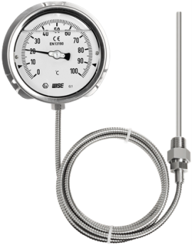 Đồng hồ đo nhiệt độ dạng dây dẫn có dầu T239 Wise Control